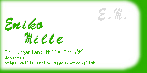 eniko mille business card